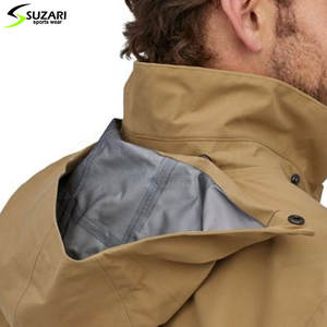 Chaqueta de lluvia de lona de poliéster 100% de la mejor calidad, capa de lluvia impermeable de estilo callejero para hombre, venta al por mayor - Product Image 6