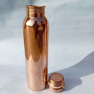 ขวดน้ำกว้างสำหรับเด็กทำจากทองแดงขวดน้ำทำจากทองแดงผลิตในอินเดีย - Product Image 4