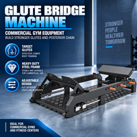 BN Appareil de musculation robuste à charge de plaques pour Hip Thrust, pour usage professionnel en club de fitness, resort, salle de sport et à domicile, idéal pour l'entraînement des fessiers