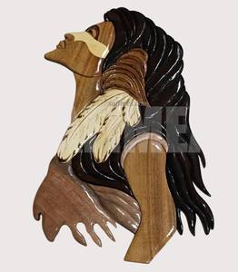 Customizable Size Vietnam-Made Intarsia Wood Craft <b>Plaques</b> for Wall Hanging for Home Decoration & Logo Display Souvenir 2025 - Product Image 1