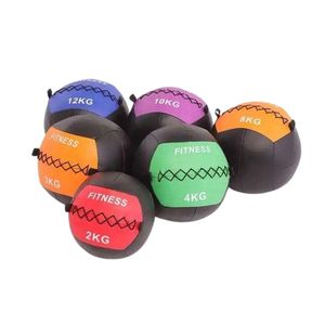 Professional Gym Equipment Custom Logo Anti Burst Grip Training <b>Weighted</b> Rubber Medicine Balls - Product Image 1