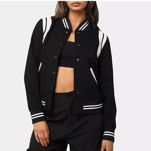 Vente en gros, vestes universitaires, vestes Letterman, blouson bombardier Letterman de baseball personnalisé, vestes respirantes de couleur unie pour unisexe - Product Image 2