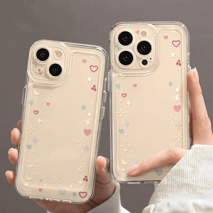 Coques de téléphone transparentes en vrac en gros <span class=keywords><strong>coque</strong></span> de téléphone mignonne pour iPhone 17 16 15 14 13 Pro Max XR pour <span class=keywords><strong>Samsung</strong></span> coques de téléphone esthétiques élégantes - Product Image 2