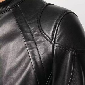 Custom Design High Quality Genuine PU Leather Motorbike <b>Racing</b> <b>Jacket</b> Custom Embroidery Cropped <b>Jacket</b> Zip up Leather <b>Jacket</b> - Product Image 6