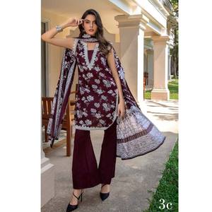 Traje de 3 piezas sin coser Anum Printed Lawn Vol 2 - 3 C - Product Image 1