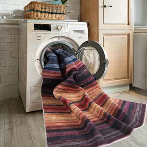 Modern Washable Woven <b>Rug</b> Multi-<b>Colour</b> by Netline Home - Product Image 6