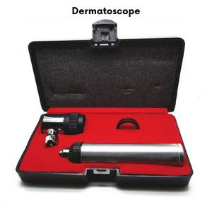 10X lupa mango de latón dermatoscopio para el cuidado de la piel-Herramienta de examen de piel de alta precisión para dermatólogos instrumento médico - Product Image 1
