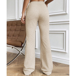 Pantalons pattes d'éléphant taille haute pour femmes, tendance et très vendus, leggings de sport en polyester, longueur totale, style évasé, en 2026 - Product Image 2