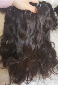 Mèches indiennes naturelles ondulées, cheveux humains, couleur brune naturelle, faciles à blanchir, longue durée 100% - Product Image 6