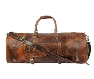 Mens Leather Duffle <b>Bag</b> Vintage Custom Heavy Duty Large <b>Fitness</b> Travel Duffle <b>Bag</b> in Leather <b>Bag</b> - Product Image 5