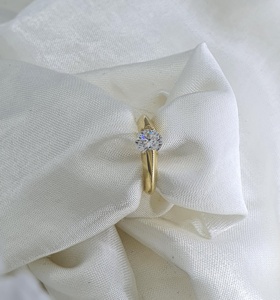 แหวนเพชรสีทองเต้นรำสุดโรแมนติก1CT วงแหวนเพชรที่ปลูกตามธรรมชาติได้รับการรับรองว่าเป็นมัดหรูหราสำหรับงานแต่งงาน - Product Image 5