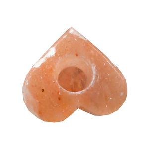 Support de bougie en cristal naturel de l'Himalaya en promotion – Porte-bougies de haute qualité en sel de roche naturel de l'Himalaya – Lampes à bougies en sels de l'Himalaya - Product Image 1