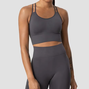 Conjunto de Yoga Personalizado al por Mayor, Conjuntos Deportivos de Alta Calidad, Ropa Deportiva de Poliéster para Mujer, Ropa Deportiva Activa para Exteriores, Conjunto de Leggings de Yoga 2026 - Product Image 1