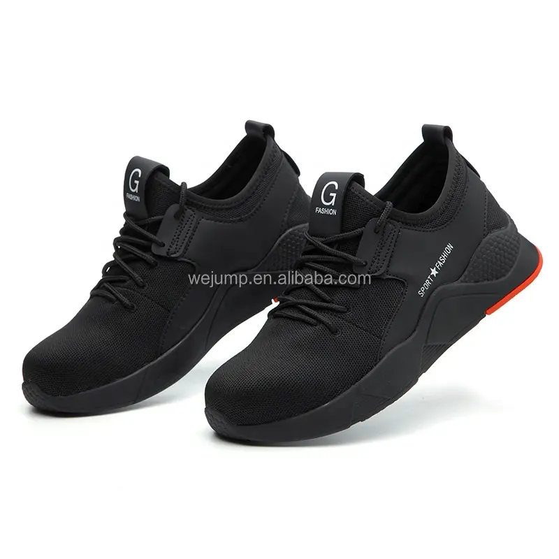 Wejump ASORT Safety Shoes Men Lightweight Steel Toe Shoes Women Work  Trainer Ladies Breathable Sneakers Industrial Footwear