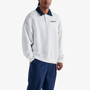 Nueva Sudadera de Manga Larga con Cuello Polo, Estilo Europeo, Talla Extranjera, Sudadera para Hombre de Alta Calidad, Camisetas Básicas Casuales - Product Image 1