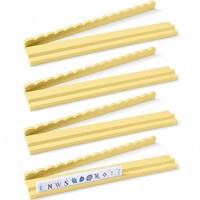 Supports de Mahjong en Bois Écologiques Légers de 17,25 Pouces (208g) avec Bords Ondulés et Poussoirs Magnétiques pour Jeux à Domicile et en Voyage