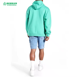 Sweat à capuche oversize personnalisé avec logo OEM, en mélange polyester/coton, style streetwear, double couche en molleton French Terry, à enfiler, séchage rapide - Product Image 5