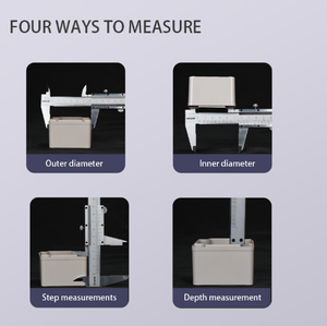 Thước đo điện tử bằng thép không gỉ bốn chức năng với độ chính xác +/- 0,04mm Dụng cụ đo phạm vi 200mm - Product Image 3