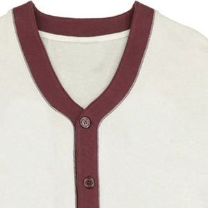 University V-Neck <b>Cardigan</b> Sweater with Custom Embroidery Logo Winter <b>Long</b> Sleeve Knitted Knitwear Button Decorated - Product Image 2