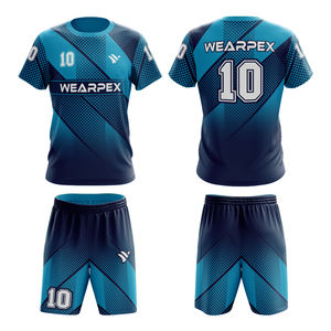 Conjunto de Camiseta de Fútbol Transpirable de Manga Corta, Secado Rápido, con Logotipo Personalizado, Uniforme de Fútbol Económico para Club, Servicio OEM - Product Image 1