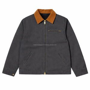 Chaqueta Formal de Lona de Algodón con Camuflaje, Impermeable, Resistente al Viento, con Bolsillos con Cremallera, Logotipo Personalizado OEM, Unisex - Product Image 3