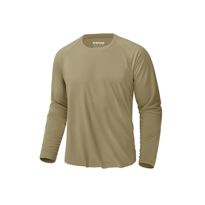 Nouveaux hommes décontracté à manches longues coton sweat unisexe surdimensionné Vintage t-shirt couleur-bloqué côtelé poignets américain grande taille - Product Image 5