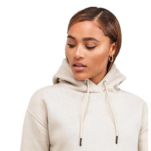 Tendance Mode Femmes À Capuche Crop Top Logo Personnalisé Position Avant Réglable pour la Saison D'automne - Product Image 2