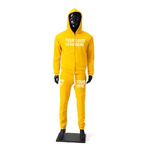 Custom Streetwear Set for Men with Logo Hoodie and Jogger Pants Tracksuit OEM ODM Wholesale Manufacturer Supplier - Product Image 6
