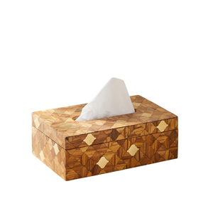 Solid Wood Rectangle <b>Tissue</b> Box Holder Eco-Friendly Modern Design Customizable Size <b>Color</b> Natural Wooden <b>Paper</b> Dispenser Hotel - Product Image 2