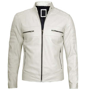 Chaqueta de Motero para Hombre, Corte Elegante, Tela Suave, Sensación Cómoda, Opción de Logotipo Personalizado, para Ropa Urbana, Salidas Informales y Uso Diario - Product Image 3