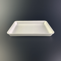 Boîte alimentaire rectangulaire biodégradable en bagasse de canne à sucre de 32 oz, type pliable, avec pelliculage brillant