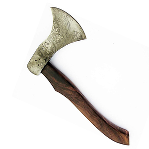 Haches de haute qualité avec fourreau en cuir et manche ergonomique pour le travail du bois professionnel, style traditionnel, haches en acier damas - Product Image 2