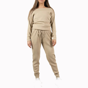 100% Cotton Tracksuit Sets Custom Logo Zip Up <b>Sweat</b> <b>suits</b> And Jogger Pants Set Gym Sports Wear Jogging Tracksuit <b>Women</b> - Product Image 6