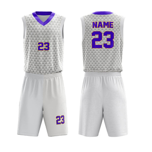 Vêtements de sport de haute qualité avec logo personnalisé, impression de numéros, tissu à séchage rapide, vêtements de basket-ball, uniformes d'équipe, ensemble de maillots de style - Product Image 4
