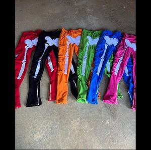 Pantalones Cargo Personalizados de Moda Urbana Unisex con Estampado Puff para Mujer, Invierno 2024, Pantalones Deportivos Ajustados para Hombre - Product Image 2