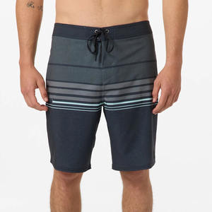 Custom <b>Men's</b> Summer Breathable Mid Waist Polyester Board <b>Shorts</b> Solid Pattern Printed Couple Beachwear Front Logo Drawstring - Product Image 2