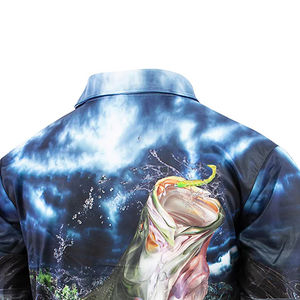 Polos de pesca por sublimación de peso ligero, diseño OEM, impresión personalizada, polos de pesca, precio al por mayor, 100% poliéster 2025 - Product Image 6