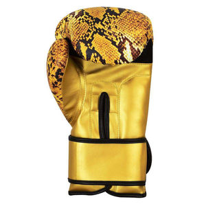 Gants de boxe professionnels en cuir de vachette doré pour entraînement Gants de kickboxing personnalisés Prix raisonnable Service OEM - Product Image 5