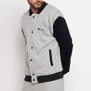 Chaqueta con letras y cuello levantado para exteriores de estilo urbano para hombre, cálida para uso en exteriores - Product Image 2