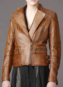 Nouvelle Veste en Cuir Tendance pour Femme, Coupe-Vent, Styles Personnalisés Charlotte Burnt, Veste en Cuir Multiple pour Homme et Femme 2006 - Product Image 4