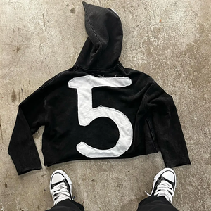 <b>Black</b> 100% Cotton Waterproof <b>Fleece</b> Winter Streetwear Hoodie with Solid Pullover Design and Regular Fit for <b>Men</b> Women - Product Image 6