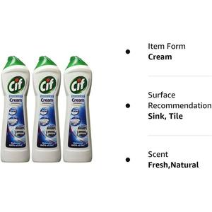 Cif Original Crème Nettoyant 500ml Spray Liquide Lot de 3 - Product Image 5