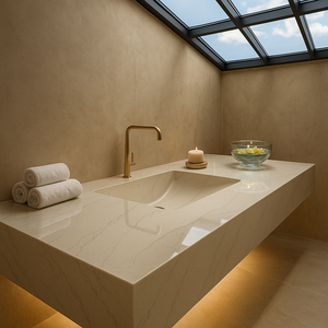 ClioStones Venato Superior VS4, Encimera de Cuarzo Resistente al Calor y Duradera, Corte a Medida, Diseño Moderno para Paredes y Pisos de Lujo - Product Image 5