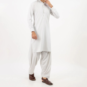 Ensemble Shalwar Kameez pakistanais, vêtements islamiques, Salwar Kameez pour hommes, 100% coton, sans plis, séchage rapide, vente en gros - Product Image 3
