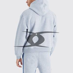 Survêtement en polaire évasé à impression 3D avec logo personnalisé pour hommes, ensemble de pantalons de survêtement d'hiver, sweat à capuche, ourlet personnalisable - Product Image 4