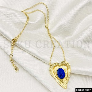 18K Gold Plated Necklace Chain for Women Indian Jewelry Stainless Steel Fashion <b>Jewellery</b> <b>Handmade</b> Oem Odm Available - Product Image 2