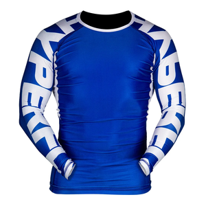 T-shirt de compression respirant à manches courtes en polyester/nylon écologique pour hommes, idéal pour le sport, la salle de sport et les activités de plein air - Product Image 2