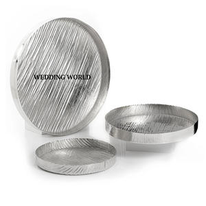 Ensemble plaqué or de deux plateaux à chocolat dernière nouvelle collection plateau à chocolat fait main haute qualité nouveau plateau à chocolat en métal - Product Image 6