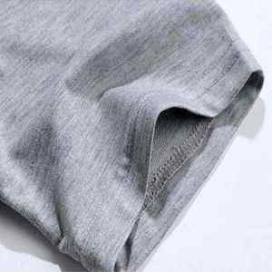 เสื้อยืดคอกลมผ้าคอตตอน 100% คุณภาพสูง ตัดเย็บพิเศษ เนื้อผ้าหนา ทรงปกติ แห้งเร็ว ระบายอากาศดี แฟชั่นสำหรับผู้ชาย - Product Image 3