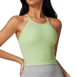 Camiseta sin mangas de algodón acanalado blanca y negra para mujer, camisetas de algodón de alta calidad con tejido acanalado y etiqueta privada 2026 - Product Image 1